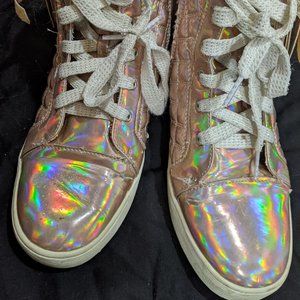 Pink Iridescent Sneakers Justice Size 9